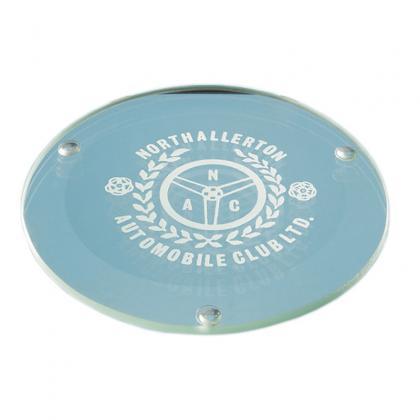 10cm Jade Glass Round Coaster (23386)
