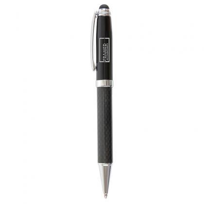 Carbon Fibre Soft Stylus Ball Pen (22119)
