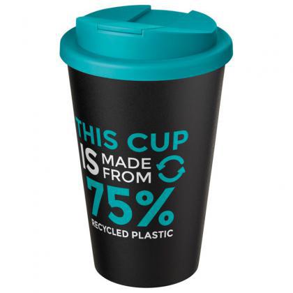 Picture of Americano® Eco 350 ml recycled tumbler with spill-proof lid