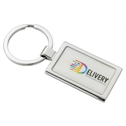 Picture of Round Alloy Injection Keyring (UK Stock)