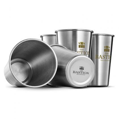 Stainless Steel Metal Cups (500ml) (23597)