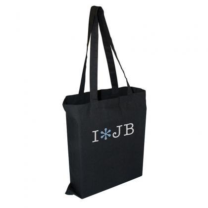 Birch 8oz Black Canvas bag with 3 sided gusset