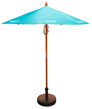 2m Wooden Parasol (Pantone Match to ANY colour of the Spectrum at NO EXTRA COST )