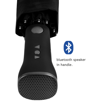 Impliva Bluetooth Speaker Folding (Black )