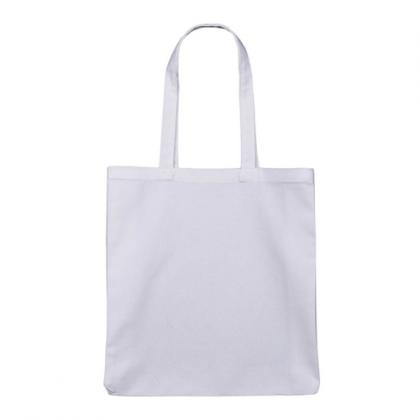 10oz White Canvas Shopper Bag
