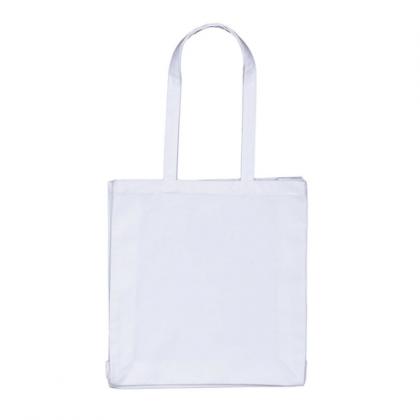 White 8oz Canvas Shopper Bag - with Full Gussett
