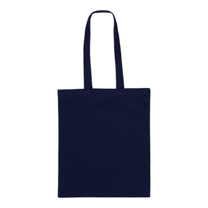 5oz Navy Cotton Shopper Tote Bag