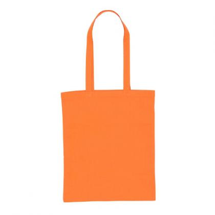 5oz Orange Cotton Shopper Tote Bag