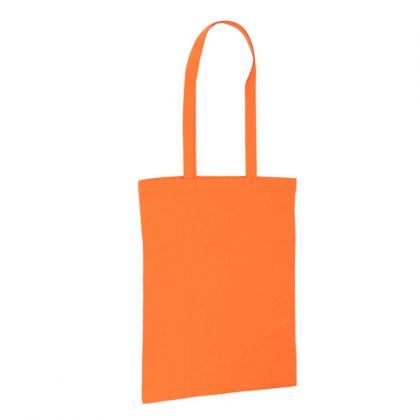 5oz Orange Cotton Shopper Tote Bag