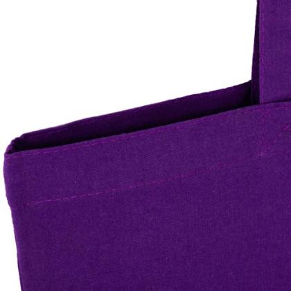 5oz Purple Cotton Shopper Tote Bag
