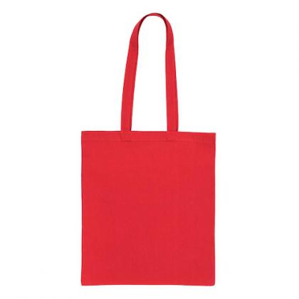 5oz Red Cotton Shopper Tote Bag