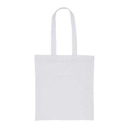 5oz White Cotton Shopper Tote Bag