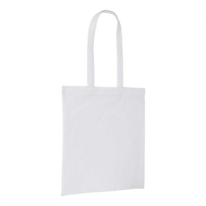 5oz White Cotton Shopper Tote Bag