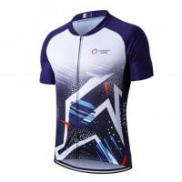 Men's Sublimated Stand Collar Raglan Short Sleeves Cycling Jersey