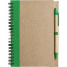 Notebook with ballpen (Green)