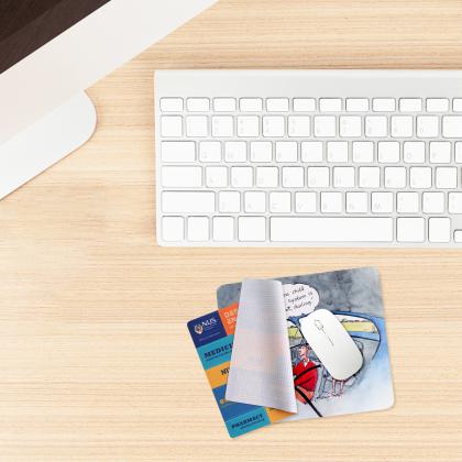 3-in-1 Microfibre Cleaning Mouse Pad