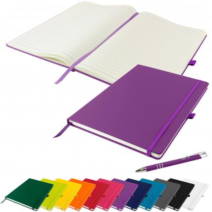Dunn A4 Notebook and Pen Set in Purple