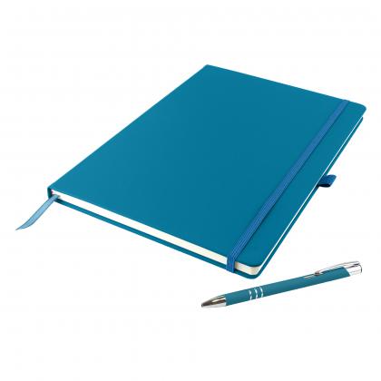 Dunn A4 Notebook and Pen Set in Teal
