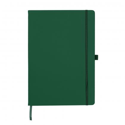 Dunn A4 PU Soft Feel Lined Notebook in Green