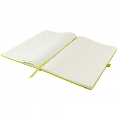 Dunn A4 PU Soft Feel Lined Notebook in Lime
