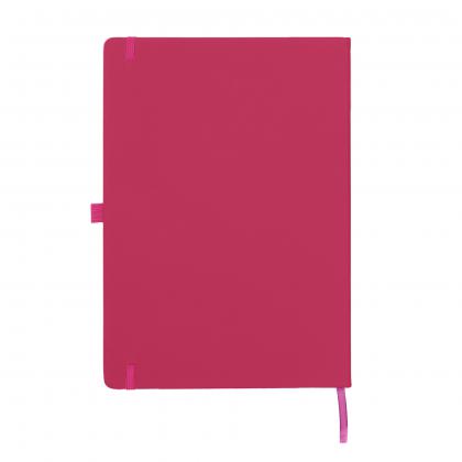 Dunn A4 PU Soft Feel Lined Notebook in Pink
