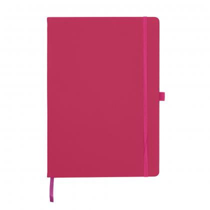 Dunn A4 PU Soft Feel Lined Notebook in Pink