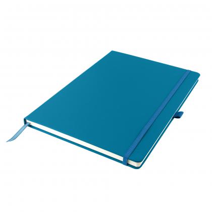 Dunn A4 PU Soft Feel Lined Notebook in Teal