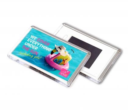 Acrylic insert magnets Rectangle (77mm x 52mm)