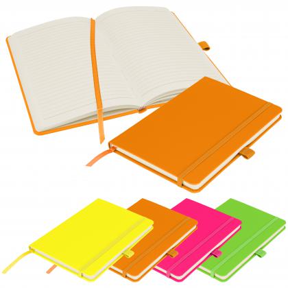 Notes London - Neon FSC Notebook in Neon Orange