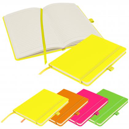 Notes London - Neon FSC Notebook in Neon Yellow