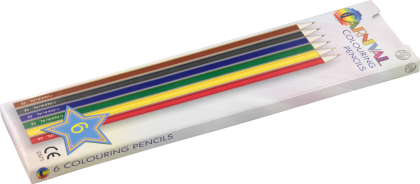 Carnival Colouring Pencils - Full Size 6 Pack