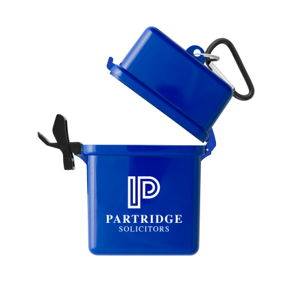 Waterproof Container with Carabiner (Full Colour Label)