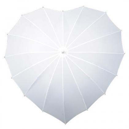Heart Shaped umbrella ( White )