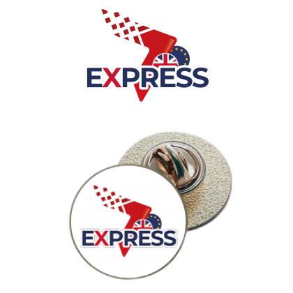 Express Epoxy Pin Badge