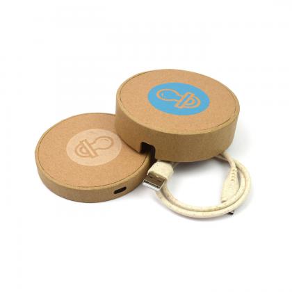 W33 - Recycled Kraft Paper Wireless Charging Pad E136907