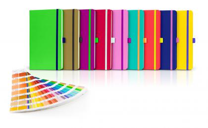 PANTONE MATCHED A5 NOTEBOOK WITH FULL COLOUR PRINT  E137701
