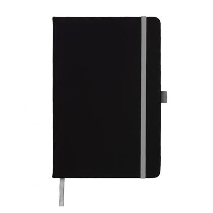 DeNiro A5 Lined Soft Touch PU Notebook in Grey