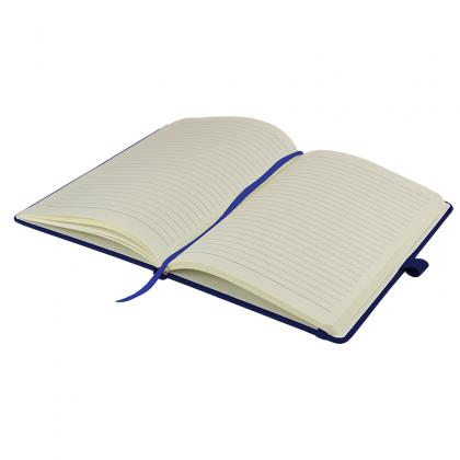 Watson A5 Budget Lined Soft Touch PU Notebooks in Navy