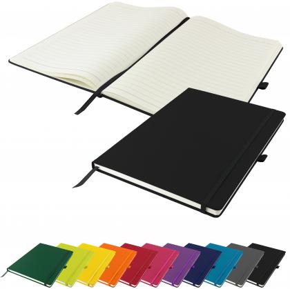 Dunn A4 PU Soft Feel Lined Notebook in Black