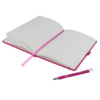 Dimes A5 Notebook and Pen Set in Pink