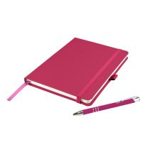 Dimes A5 Notebook and Pen Set in Pink