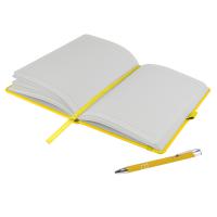 Dimes A5 Notebook and Pen Set in Yellow