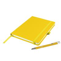 Dimes A5 Notebook and Pen Set in Yellow