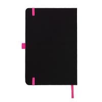 DeNiro A5 Lined Soft Touch PU Notebook in Pink