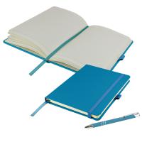 Dimes A5 Notebook and Pen Set in Teal