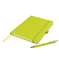 Dimes A5 Notebook and Pen Set in Lime