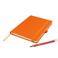 Dimes A5 Notebook and Pen Set in Orange