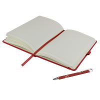 Dimes A5 Notebook and Pen Set in Red