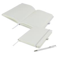 Dimes A5 Notebook and Pen Set in White