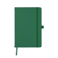Watson A5 Budget Lined Soft Touch PU Notebook in Green